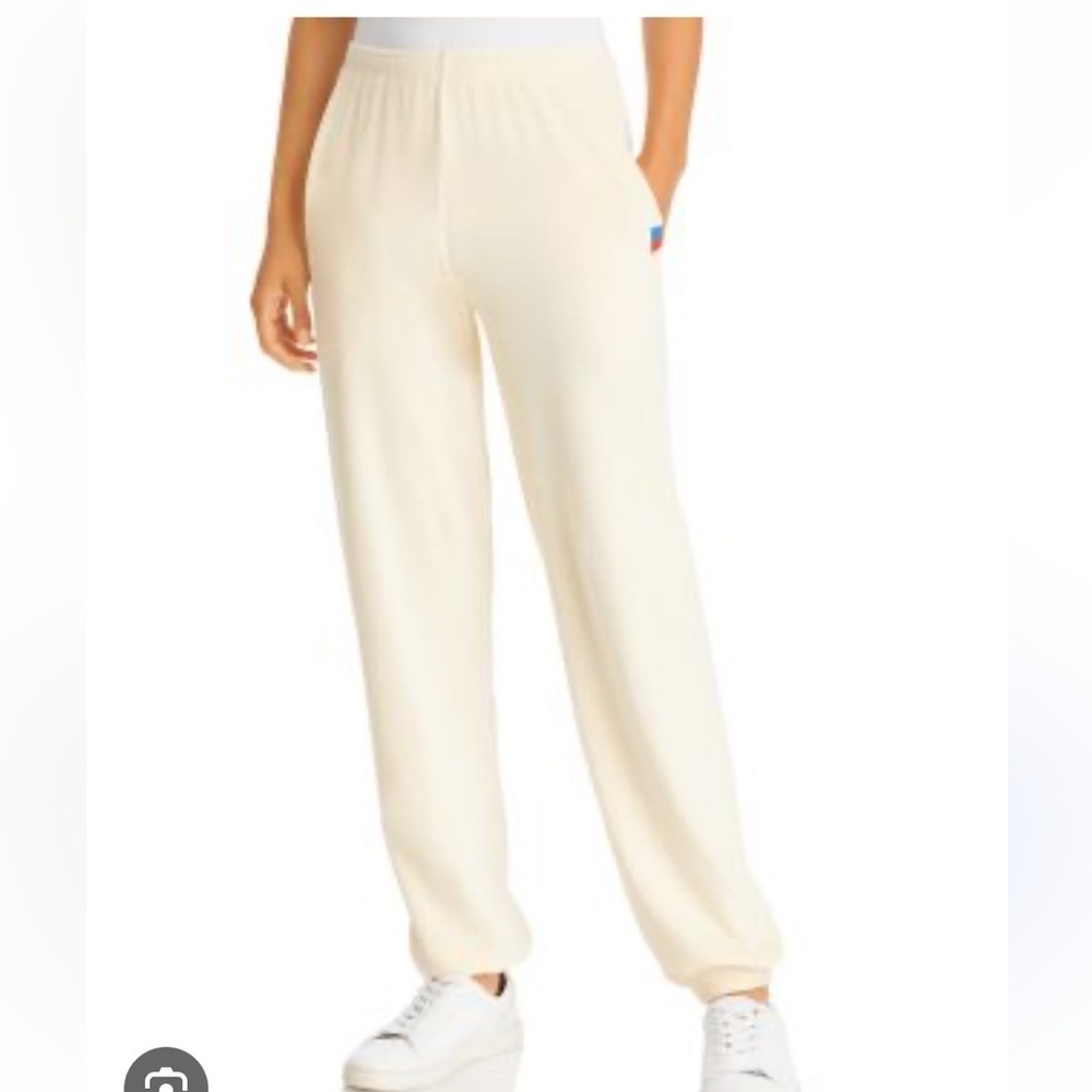 NWT Kule The Velour Sweatpants in Cream - Size XS